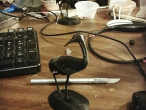 turna kuşu heykel heykeller hayvan kuş doğa 3d print model - Mito3D