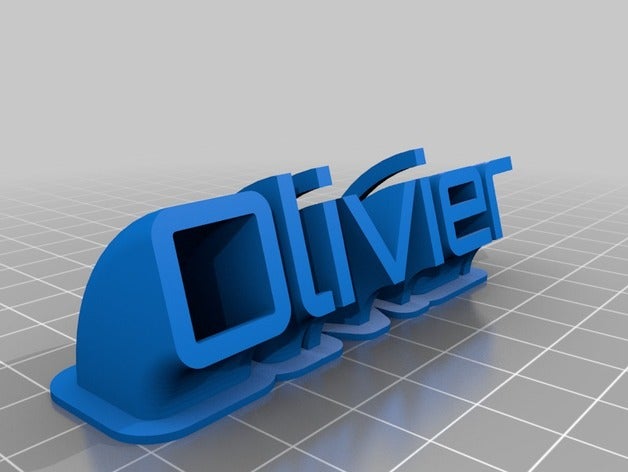 olivier office personalizzato 3D print model - Mito3D