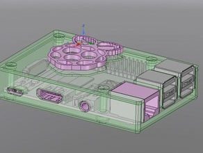 pi 2 case slim opzioni di personalizzazione elettronica 3d print model - Mito3D