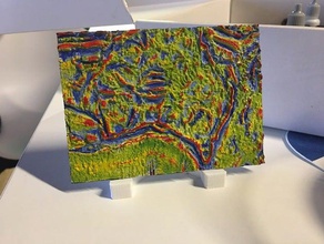 yerçekimi anomali haritası Avustralya fizik ve astronomi 3d print model - Mito3D