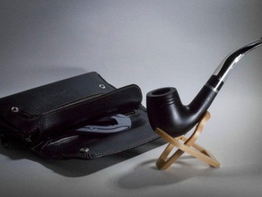 foldable pocket smoking pipe holder gadgets designproject makeredchallenge2 print place stand 3d print model - Mito3D