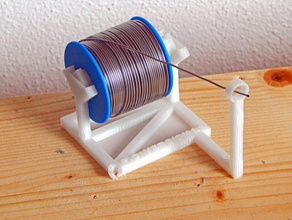 Löt-spool-Halter, version 20 - Elektronik einfach drucken lifehack das Löten Lötzinn-Spule spool-Halter 3d print model - Mito3D