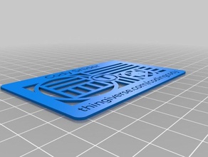 customized business card signs logos 3d print model - Mito3D