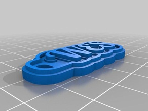 meine angepasste multiline-tag Schlüsselanhänger wes 3d print model - Mito3D