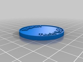 chip de final moedas emblemas personalizado 3d print model - Mito3D