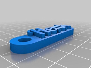 henk Schlüsselanhänger angepasst 3d print model - Mito3D