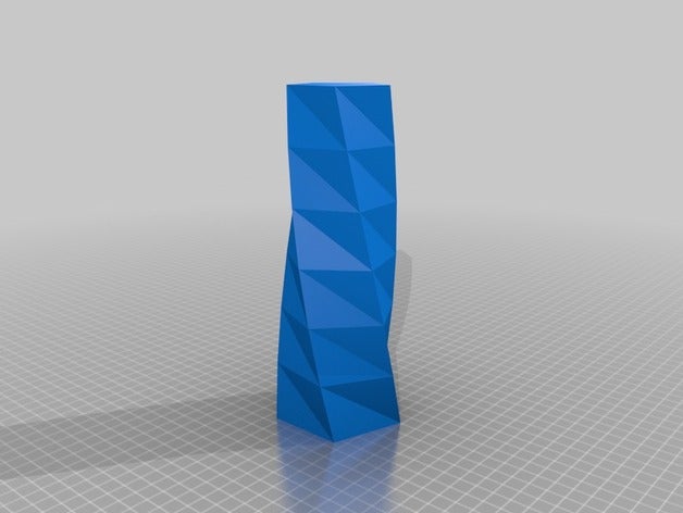 my customized twisted polygon vase2 containers 3D print model - Mito3D