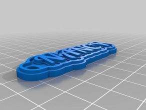 my customized multiline tag keychain nancy keychains 3d print model - Mito3D