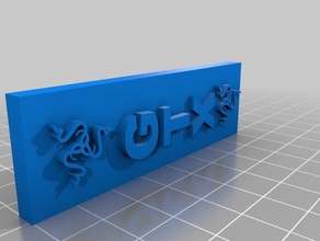 personalizzato sli piastra del ponte gadget 3d print model - Mito3D
