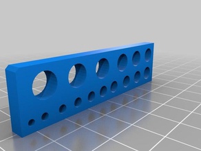 hole circle size template hand tools 3d print model - Mito3D