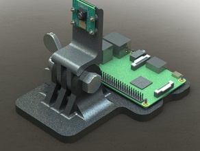 raspberry pi kamera mount hızlandırılmış elektronik case 3d print model - Mito3D