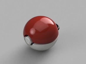 pokemon ball keychain Spiele 3d print model - Mito3D
