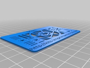 carte visite personnalis&eacutee signs logos customized 3d print model - Mito3D