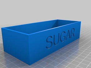 sugar containers customized 3d print model - Mito3D