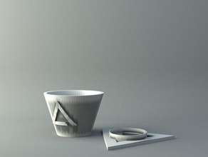coffee cup saucer kitchen dining 3d print model - Mito3D