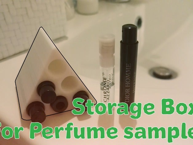 Aufbewahrungsbox Parfum Probe 6 slots Container Bad Bad-Accessoires Halter sauber nützlich 3D print model - Mito3D