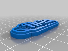 mi personalizados multilínea tag llavero llaveros 3d print model - Mito3D