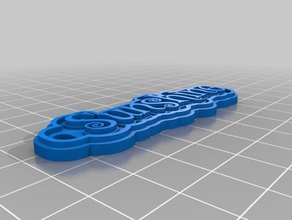 sunshine keychain keychains customized 3d print model - Mito3D