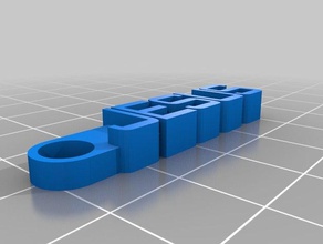 il mio messaggio personalizzato portachiavi -gesù organizzazione 3d print model - Mito3D