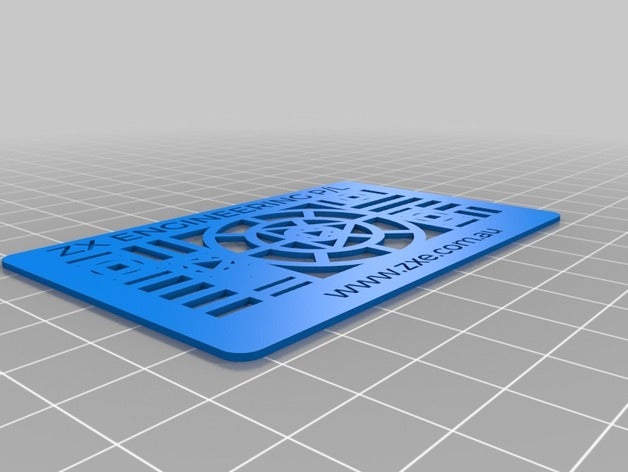 zx cartão sinais logotipos personalizado 3D print model - Mito3D