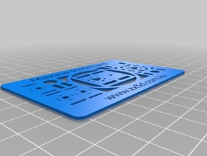 maxine card i segni loghi personalizzato 3d print model - Mito3D