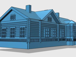 train station buildings structures model building scale 3d print model - Mito3D