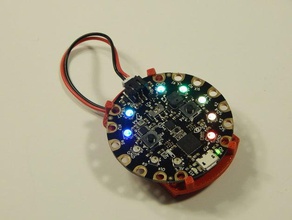 circuit de l'aire jeux la batterie sac à dos pièces adafruit support cas lipo le prototypage clin d'oeil 3d print model - Mito3D