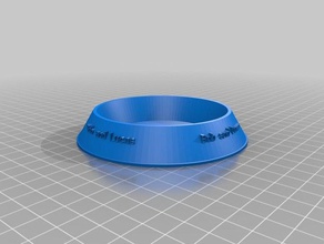 mi tazón personalizado para mascota pet bowl mascotas 3d print model - Mito3D