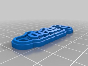 dede 8 keychains customized 3d print model - Mito3D