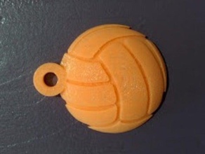 volley-ball trousseau de clés 3d l'impression 3d print model - Mito3D
