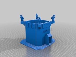 tower griffons toys & games dungeons dragons 3d print model - Mito3D