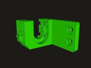 e3d v6 tarántula de la base del sensor montaje stock verde-sensor impresora partes Impresora 3d La impresión en 4mm auto cama nivelación cabletie transporte e3dv6 hotend verde inductivo sonda tevo x-transporte 3d print model - Mito3D