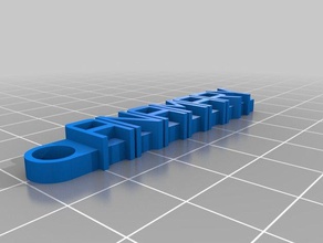 mon message personnalisé keychain organisation 3d print model - Mito3D