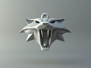 witcher cat keychains 3d print model - Mito3D