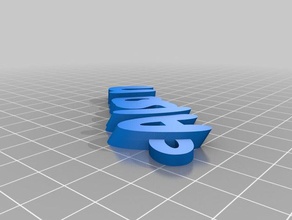 alisson organização personalizado 3d print model - Mito3D