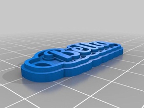 bella tag de porta-chaves chaveiros personalizado 3d print model - Mito3D