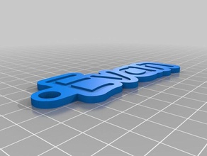 evan tag Anahtarlık özelleştirilmiş 3d print model - Mito3D