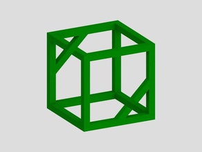 impossible cube 2 math art 3d print model - Mito3D