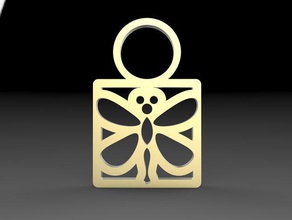 libellule pendentif bijoux accessoires l'accessoire animaux de la mode nature pendentifs 3d print model - Mito3D