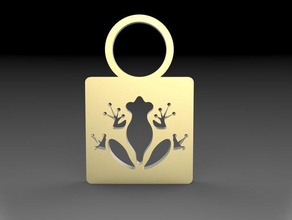pendentif grenouille bijoux accessoires l'accessoire animaux de la mode nature pendentifs 3d print model - Mito3D