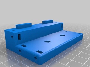 e3d v6 extrusor de la base geeetech i3 pro x metal-transporte impresora partes 3d print model - Mito3D