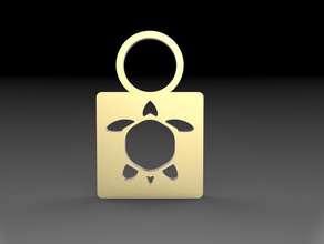 turtle pendant jewelry accessories accessory animal animals fashion nature pendants 3d print model - Mito3D