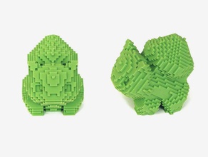 voxel bulbasaur oyuncak oyun aksesuarlar pokemon 3d print model - Mito3D