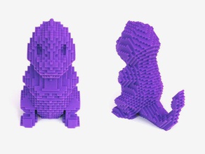 voxel charmander toy game accessories 3d print model - Mito3D