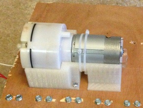 diaphragm vacuum pump mount diy 3d print model - Mito3D
