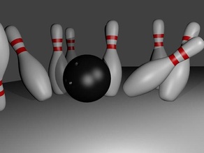 bowling pin ball props 3d print model - Mito3D