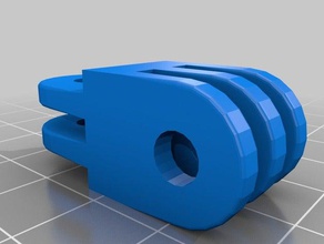 my customized gopromount thats perfect camera 3d print model - Mito3D