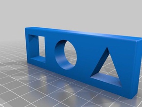 square circle triangle learning 3d print model - Mito3D
