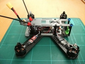antena de montaje quadcopters rc vehículos titular drone racer frsky 3d print model - Mito3D