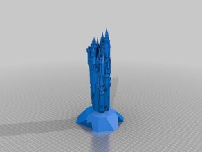 mon personnalisés fantastique médiéval château générateur v1 des bâtiments structures 3d print model - Mito3D